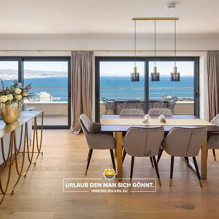 Apartmán Schindler Luxury Penthouse - Sea View Terrace, Pool & Private Parking Opatija