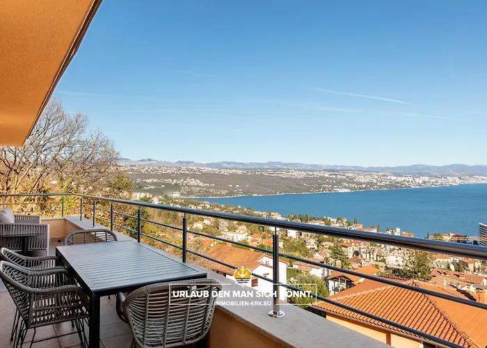 Schindler Luxury Penthouse - Sea View Terrace, Pool & Private Parking Opatija